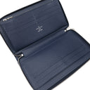 ルイヴィトン LOUIS VUITTON ジッピー オーガナイザーNM M60035 ブルーマリーヌ エピレザー 長財布 シルバー金具 紺 ネイビー