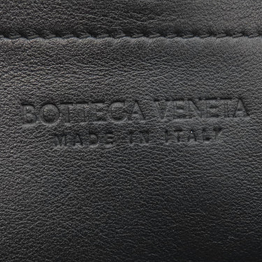 ボッテガヴェネタ BOTTEGA VENETA イントレチャート クラッチバッグ 630233 ブラック レザー セカンドバッグ シルバー金具 クラッチバッグ ドキュメントホルダー