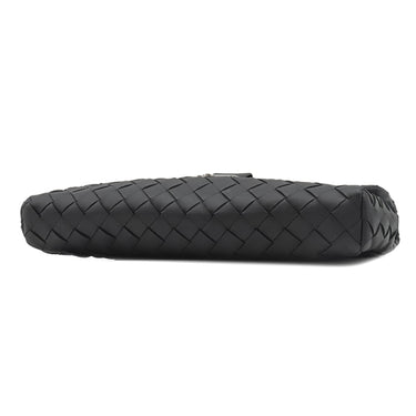 ボッテガヴェネタ BOTTEGA VENETA イントレチャート クラッチバッグ 630233 ブラック レザー セカンドバッグ シルバー金具 クラッチバッグ ドキュメントホルダー