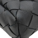 ボッテガヴェネタ BOTTEGA VENETA イントレチャート クラッチバッグ 630233 ブラック レザー セカンドバッグ シルバー金具 クラッチバッグ ドキュメントホルダー