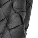 ボッテガヴェネタ BOTTEGA VENETA イントレチャート クラッチバッグ 630233 ブラック レザー セカンドバッグ シルバー金具 クラッチバッグ ドキュメントホルダー