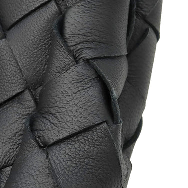 ボッテガヴェネタ BOTTEGA VENETA イントレチャート クラッチバッグ 630233 ブラック レザー セカンドバッグ シルバー金具 クラッチバッグ ドキュメントホルダー