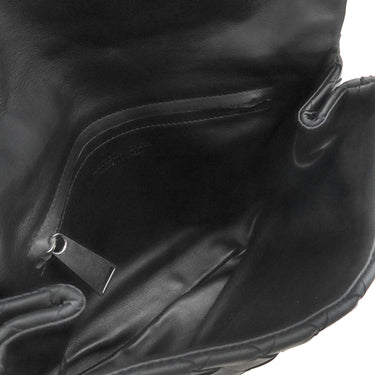 ボッテガヴェネタ BOTTEGA VENETA イントレチャート クラッチバッグ 630233 ブラック レザー セカンドバッグ シルバー金具 クラッチバッグ ドキュメントホルダー
