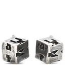 エルメス HERMES ロゴ キューブ カフス シルバー シルバー925 カフス SV925