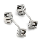 エルメス HERMES ロゴ キューブ カフス シルバー シルバー925 カフス SV925