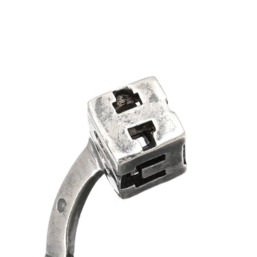 エルメス HERMES ロゴ キューブ カフス シルバー シルバー925 カフス SV925