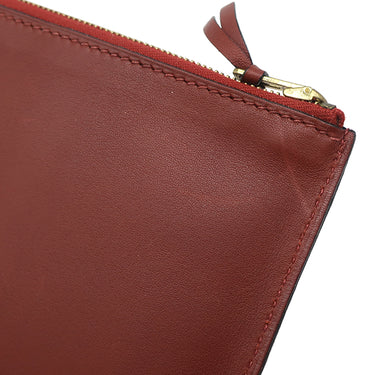 エルメス HERMES ドゴンデュオ ドゴンGM ルージュアッシュ ヴォーガリバー 長財布 ゴールド金具 赤