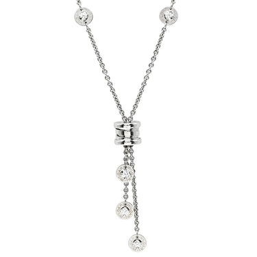 ブルガリ BVLGARI ビーゼロワン エレメントネックレス ダイヤモンド ホワイトゴールド K18WG ダイヤモンド ネックレス B-zero1 750WG ダイヤ 10P 10粒