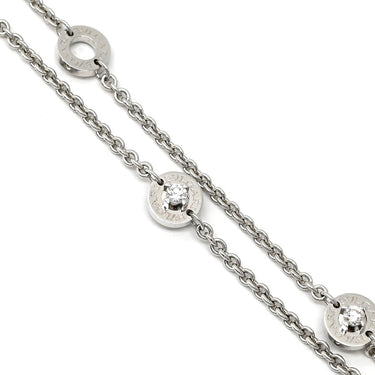 ブルガリ BVLGARI ビーゼロワン エレメントネックレス ダイヤモンド ホワイトゴールド K18WG ダイヤモンド ネックレス B-zero1 750WG ダイヤ 10P 10粒