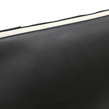 バレンシアガ BALENCIAGA ネイビーカバス M 339936 ナチュラル×ブラック キャンバス レザー トートバッグ アイボリー 黒