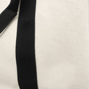 バレンシアガ BALENCIAGA ネイビーカバス M 339936 ナチュラル×ブラック キャンバス レザー トートバッグ アイボリー 黒