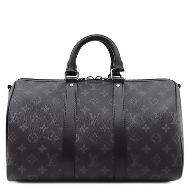 ルイヴィトン LOUIS VUITTON キーポル バンドリエール 35 M46655 モノグラムエクリプス レザー モノグラムエクリプスキャンバス モノグラムエクリプスリバースキャンバス 2WAYバッグ 黒 ショルダー ボストン 旅行