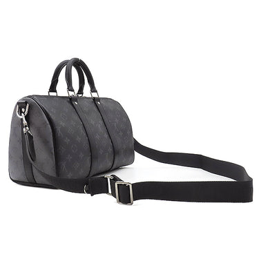 ルイヴィトン LOUIS VUITTON キーポル バンドリエール 35 M46655 モノグラムエクリプス レザー モノグラムエクリプスキャンバス モノグラムエクリプスリバースキャンバス 2WAYバッグ 黒 ショルダー ボストン 旅行