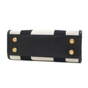 バレンシアガ BALENCIAGA ハードウェア XS 693662 ナチュラル×ブラック キャンバス レザー 2WAYバッグ ゴールド金具 黒 オフホワイト ハンドバッグ ショルダー