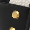 バレンシアガ BALENCIAGA ハードウェア XS 693662 ナチュラル×ブラック キャンバス レザー 2WAYバッグ ゴールド金具 黒 オフホワイト ハンドバッグ ショルダー