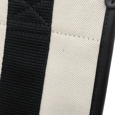 バレンシアガ BALENCIAGA ハードウェア XS 693662 ナチュラル×ブラック キャンバス レザー 2WAYバッグ ゴールド金具 黒 オフホワイト ハンドバッグ ショルダー