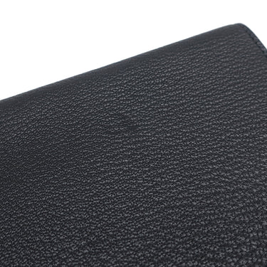 エルメス HERMES アジェンダ GM ブラック シェーブル 手帳カバー シルバー金具 黒