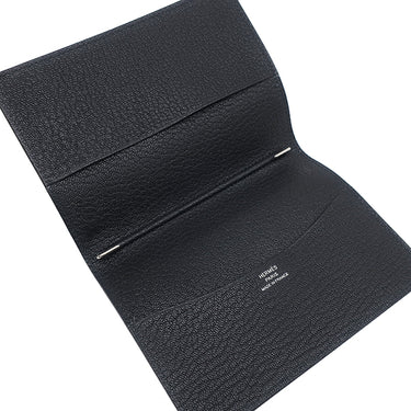 エルメス HERMES アジェンダ GM ブラック シェーブル 手帳カバー シルバー金具 黒