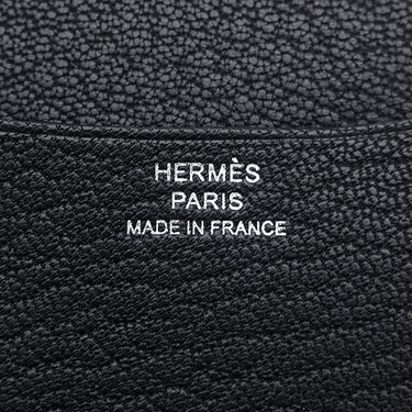エルメス HERMES アジェンダ GM ブラック シェーブル 手帳カバー シルバー金具 黒