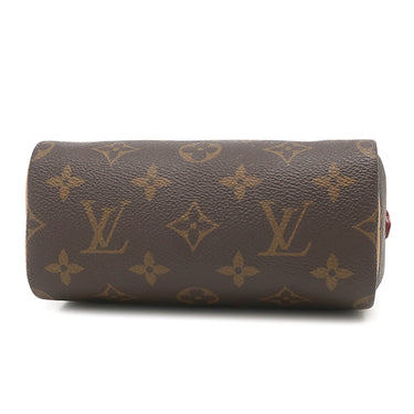 ルイヴィトン LOUIS VUITTON ナノ スピーディ M81085 モノグラム モノグラムキャンバス 2WAYバッグ ゴールド金具 ミニスピーディ ショルダーバッグ ハンドバッグ 茶