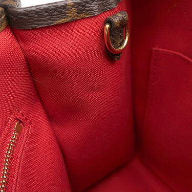 ルイヴィトン LOUIS VUITTON オンザゴー PM M46373 モノグラム×モノグラムリバース モノグラムキャンバス モノグラムリバースキャンバス ハンドバッグ ゴールド金具 茶 コインケース付き ショルダーストラップ欠品