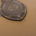 ルイヴィトン LOUIS VUITTON オンザゴー PM M46373 モノグラム×モノグラムリバース モノグラムキャンバス モノグラムリバースキャンバス ハンドバッグ ゴールド金具 茶 コインケース付き ショルダーストラップ欠品