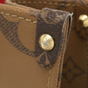 ルイヴィトン LOUIS VUITTON オンザゴー PM M46373 モノグラム×モノグラムリバース モノグラムキャンバス モノグラムリバースキャンバス ハンドバッグ ゴールド金具 茶 コインケース付き ショルダーストラップ欠品