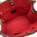 ルイヴィトン LOUIS VUITTON オンザゴー PM M46373 モノグラム×モノグラムリバース モノグラムキャンバス モノグラムリバースキャンバス ハンドバッグ ゴールド金具 茶 コインケース付き ショルダーストラップ欠品