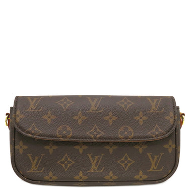 ルイヴィトン Louis Vuitton ウォレット オン チェーン アイビー M81911 モノグラム レザー モノグラムキャンバス 2WAYバッグ ゴールド金具 茶 ショルダー