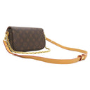 ルイヴィトン Louis Vuitton ウォレット オン チェーン アイビー M81911 モノグラム レザー モノグラムキャンバス 2WAYバッグ ゴールド金具 茶 ショルダー