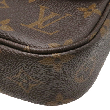 ルイヴィトン Louis Vuitton ウォレット オン チェーン アイビー M81911 モノグラム レザー モノグラムキャンバス 2WAYバッグ ゴールド金具 茶 ショルダー