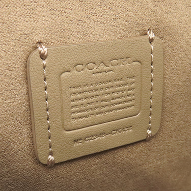 コーチ COACH シグネチャー モーガン クロスボディ CK438 SVUFH カーキ×ペールライム スムースレザー シグネチャーコーテッドキャンバス ショルダーバッグ シルバー金具 チェーンショルダー