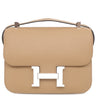 エルメス HERMES コンスタンス 24 ミロワール チャイ ヴォーエプソン ショルダーバッグ シルバー金具 茶 ホワイトラッカー