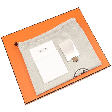 エルメス HERMES コンスタンス 24 ミロワール チャイ ヴォーエプソン ショルダーバッグ シルバー金具 茶 ホワイトラッカー