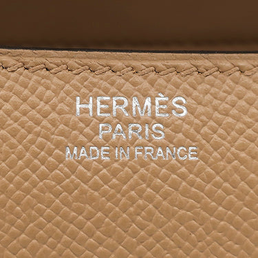 エルメス HERMES コンスタンス 24 ミロワール チャイ ヴォーエプソン ショルダーバッグ シルバー金具 茶 ホワイトラッカー