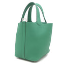 エルメス HERMES ピコタンロック PM ヴェールヴェルティゴ トリヨンクレマンス ハンドバッグ シルバー金具 新品 未使用 緑