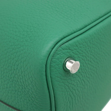 エルメス HERMES ピコタンロック PM ヴェールヴェルティゴ トリヨンクレマンス ハンドバッグ シルバー金具 新品 未使用 緑