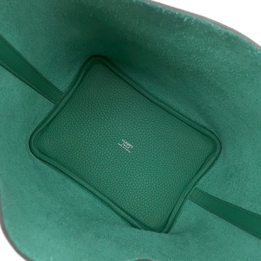 エルメス HERMES ピコタンロック PM ヴェールヴェルティゴ トリヨンクレマンス ハンドバッグ シルバー金具 新品 未使用 緑