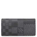 ルイヴィトン LOUIS VUITTON ポルトフォイユ ブラザ NM N60436 ダミエ グラフィット 3D ダミエグラフィットキャンバス ダミエグラフィット3Dキャンバス 長財布 シルバー金具 黒 紺 グレー 二つ折り