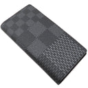 ルイヴィトン LOUIS VUITTON ポルトフォイユ ブラザ NM N60436 ダミエ グラフィット 3D ダミエグラフィットキャンバス ダミエグラフィット3Dキャンバス 長財布 シルバー金具 黒 紺 グレー 二つ折り