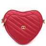 グッチ GUCCI ハート ショルダー 751628 レッド レザー ショルダーバッグ ゴールド金具 赤