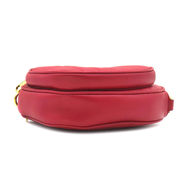 グッチ GUCCI ハート ショルダー 751628 レッド レザー ショルダーバッグ ゴールド金具 赤