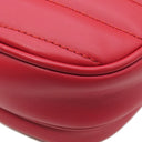 グッチ GUCCI ハート ショルダー 751628 レッド レザー ショルダーバッグ ゴールド金具 赤