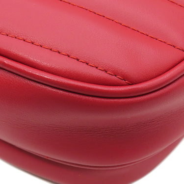 グッチ GUCCI ハート ショルダー 751628 レッド レザー ショルダーバッグ ゴールド金具 赤