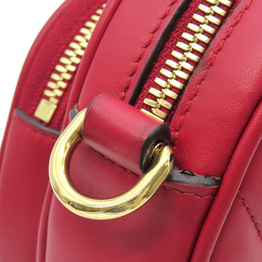 グッチ GUCCI ハート ショルダー 751628 レッド レザー ショルダーバッグ ゴールド金具 赤