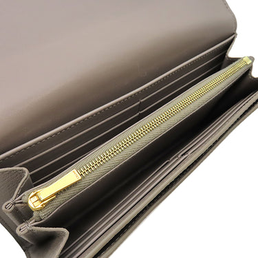 セリーヌ CELINE ラージフラップ ウォレット 10B563BEL Pebble カーフ 二つ折り財布 ゴールド金具 グレージュ