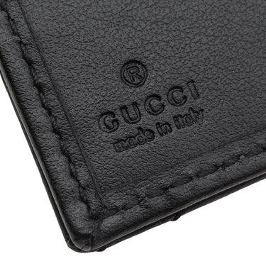 グッチ GUCCI ダブルG カードケースウォレット 781583 DTDHT 1000 ブラック レザー キルティングレザー 二つ折り財布 ゴールド金具 コンパクト シェブロン