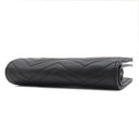 グッチ GUCCI ダブルG カードケースウォレット 781583 DTDHT 1000 ブラック レザー キルティングレザー 二つ折り財布 ゴールド金具 コンパクト シェブロン