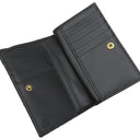 グッチ GUCCI ダブルG カードケースウォレット 781583 DTDHT 1000 ブラック レザー キルティングレザー 二つ折り財布 ゴールド金具 コンパクト シェブロン