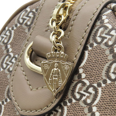 グッチ GUCCI GGシャドウ スモール 726428 ベージュ PVC レザー 2WAYバッグ ゴールド金具 ハンドバッグ ショルダーバッグ
